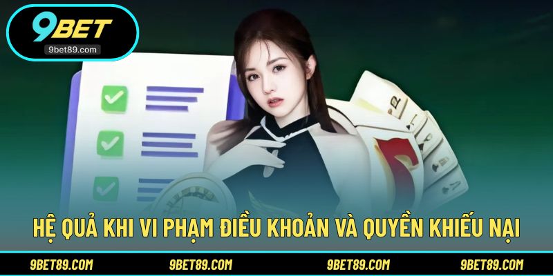 Hình thức xử lý và quyền phản hồi người dùng
